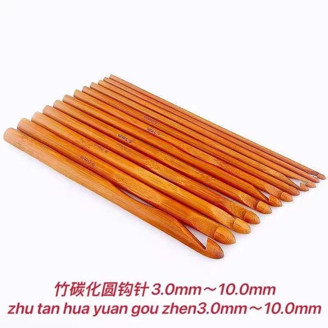 1pcs 3-10mm Bamboo Crochet Hook Set DIY Knitting Needles Handle